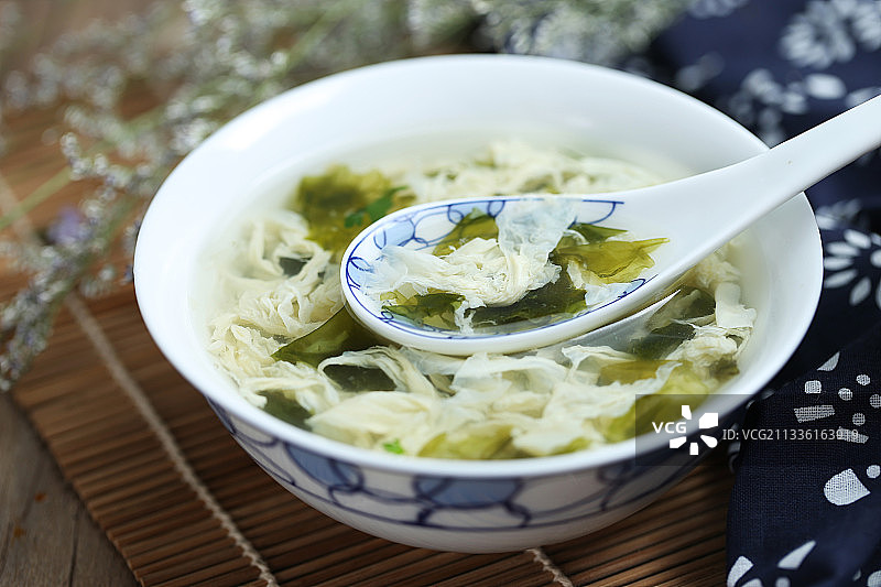 紫菜蛋花汤图片素材