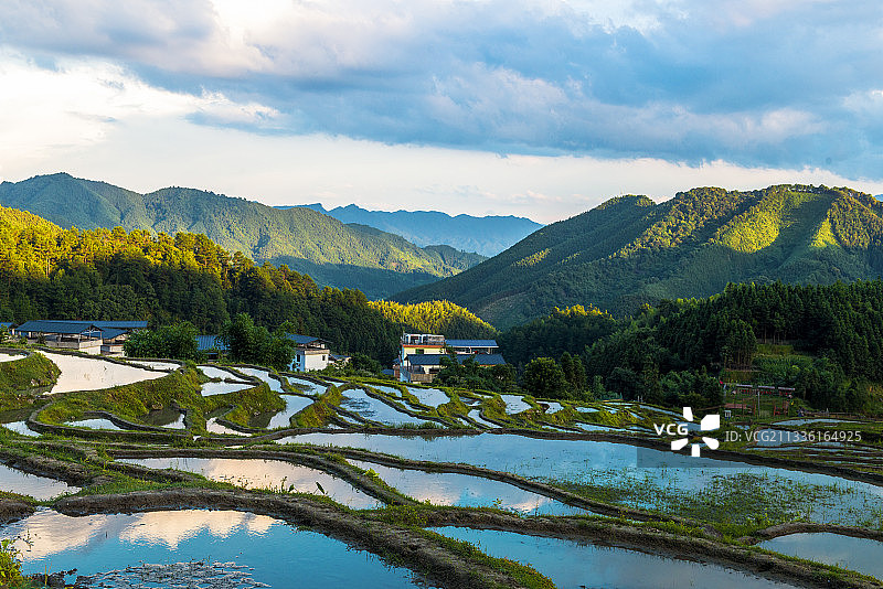 欧家梯田图片素材