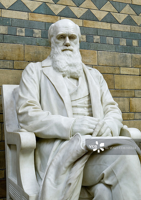 查尔斯·达尔文博物馆雕像图片素材