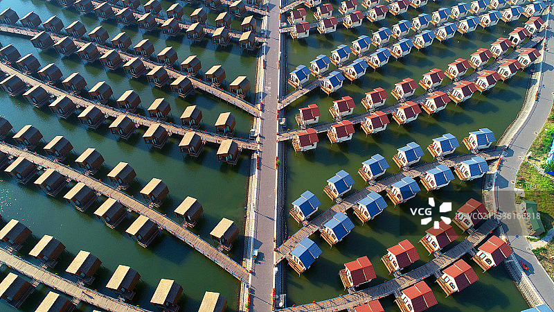 唐山国际旅游岛海上木屋图片素材