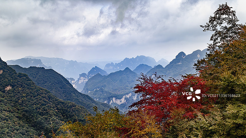 晋城蟒河生态旅游区秋色图片素材