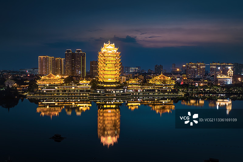 眉山远景楼图片素材