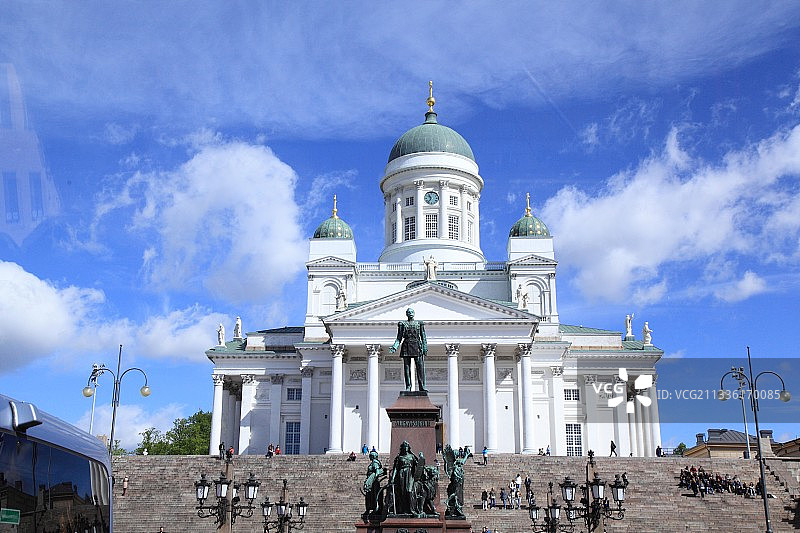 芬兰赫尔辛基大教堂图片素材