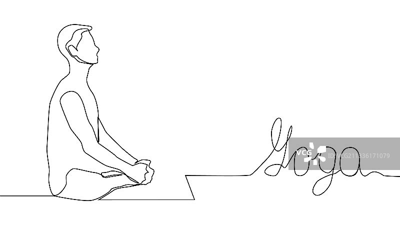 男女练习瑜伽图片素材