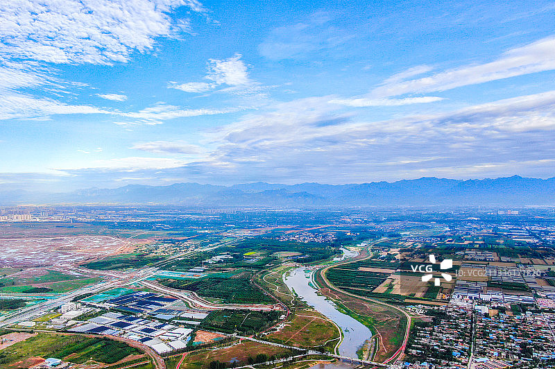 西安沣东沣河生态景区图片素材