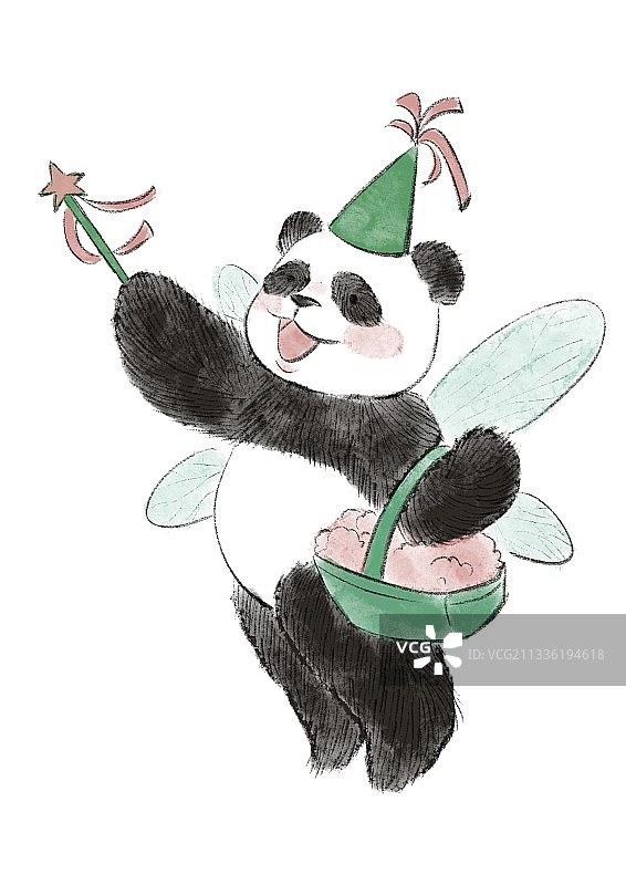熊猫仙子图片素材