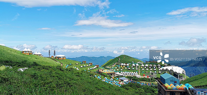 帐篷露营——武功山观音宕图片素材