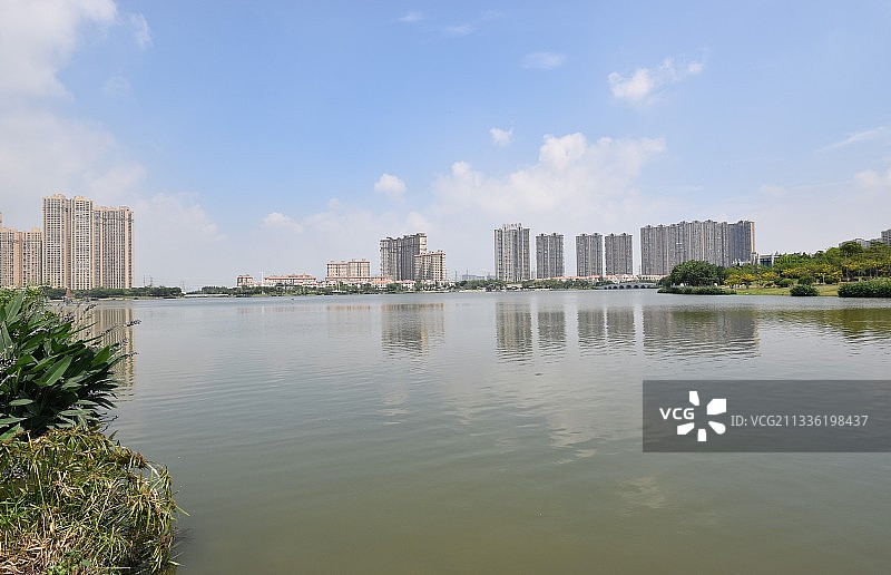 泉州晋江晋阳湖公园五月风光图片素材