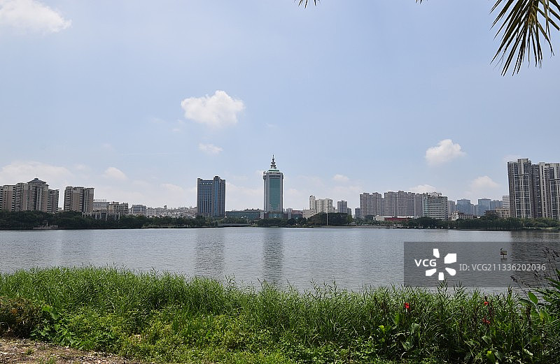 泉州晋江晋阳湖公园五月风光图片素材