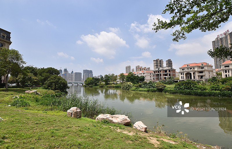 泉州晋江晋阳湖公园五月风光图片素材