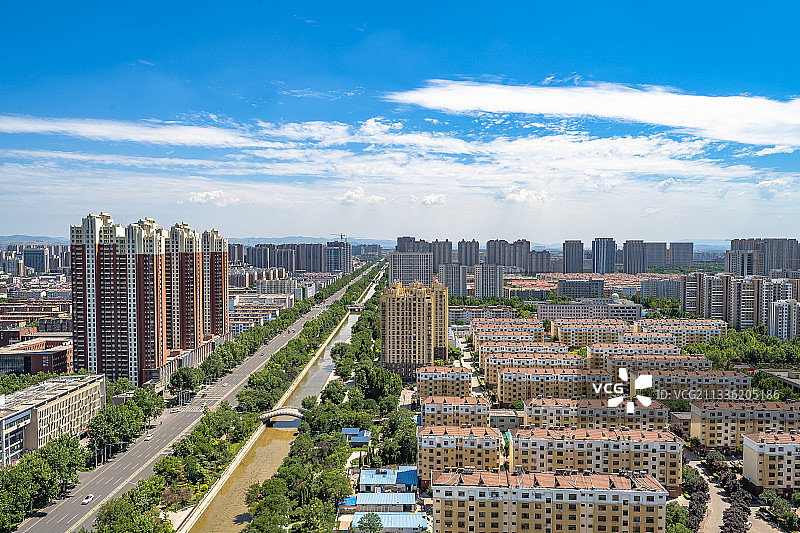 淄博市世纪路风光图片素材