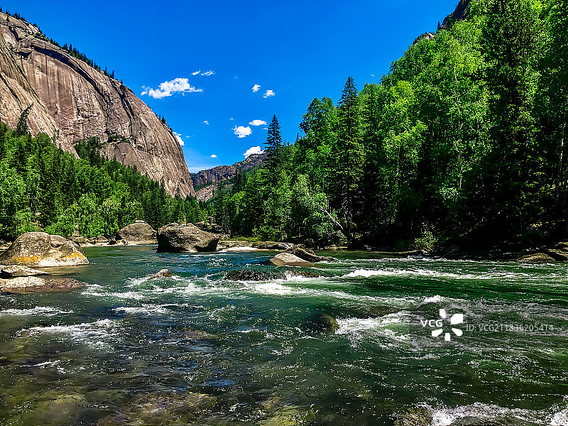 新疆可可托海图片素材