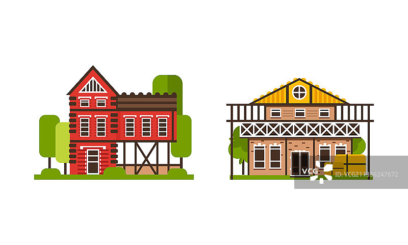 乡村房屋建筑图片素材