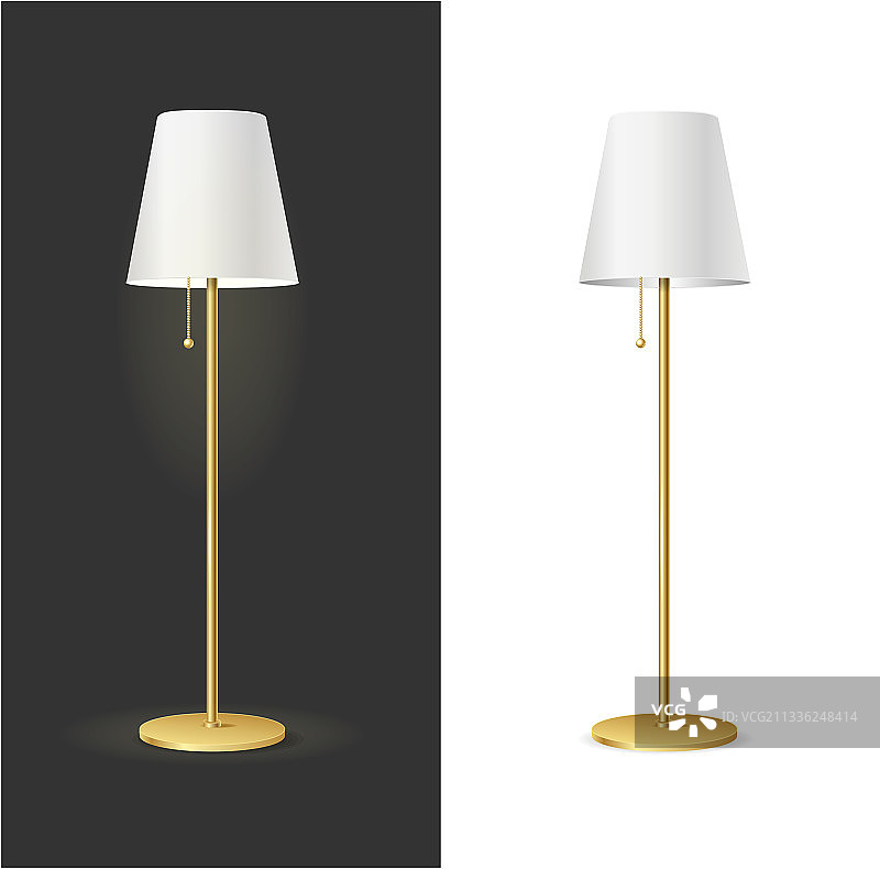 逼真3D落地灯素材图片素材