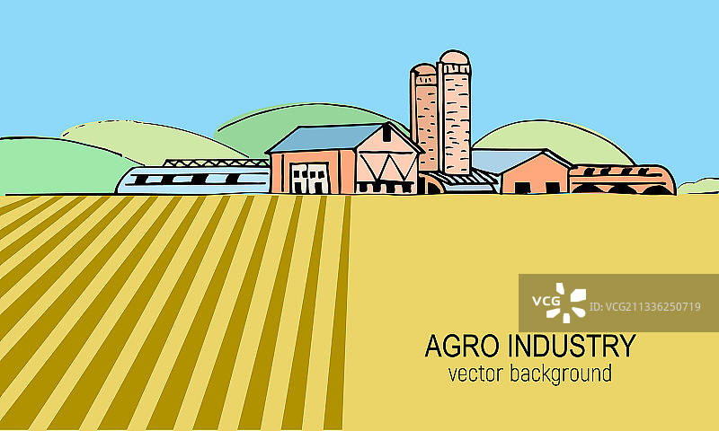 农业农场草图图片素材