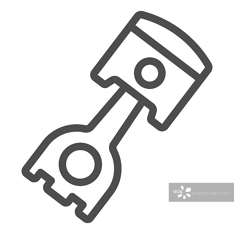 汽车圆柱活塞线性图标图片素材