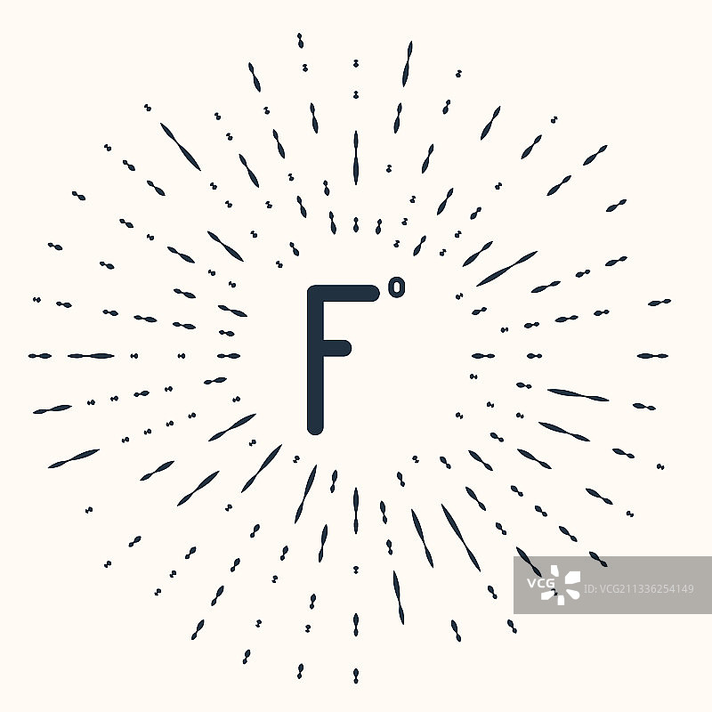 米色背景上的灰色华氏度图标图片素材