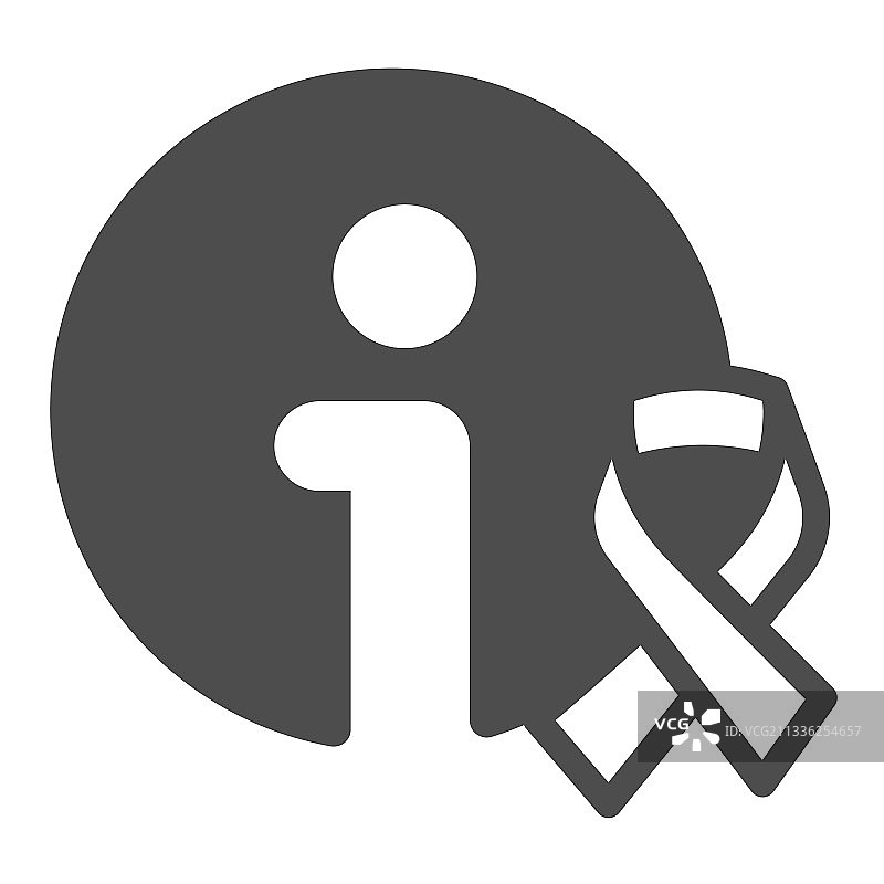 癌症信息标志带实心图标图片素材