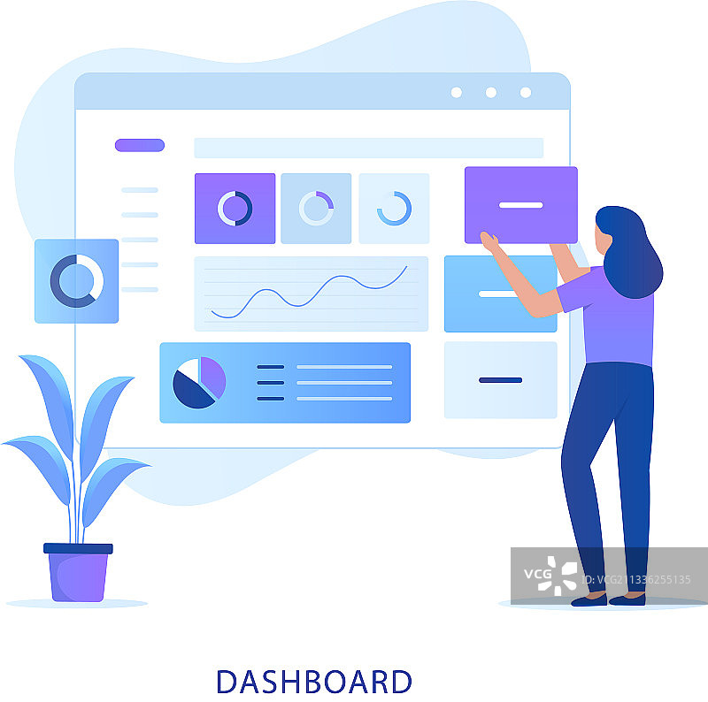 网站管理后台设计概念图片素材