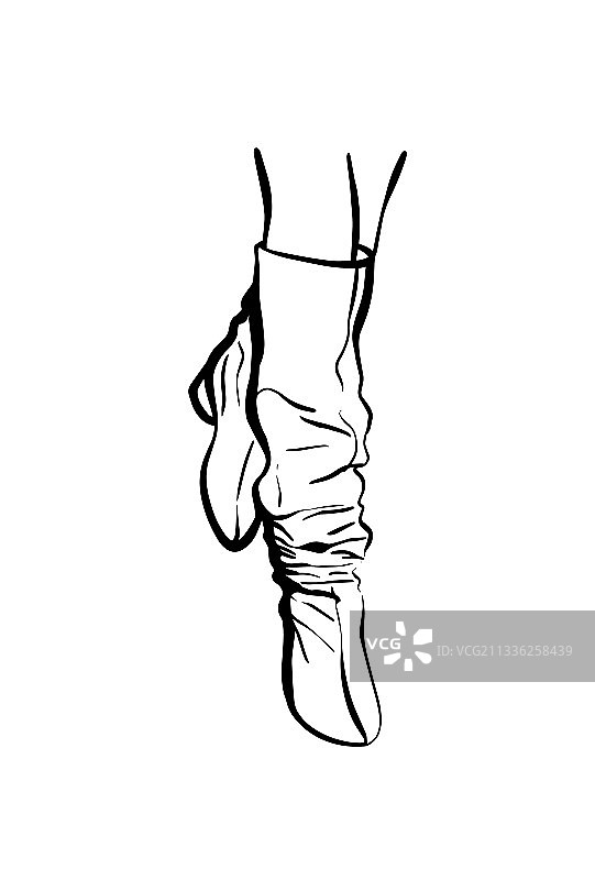 穿着高筒靴的女人脚部时尚图片素材