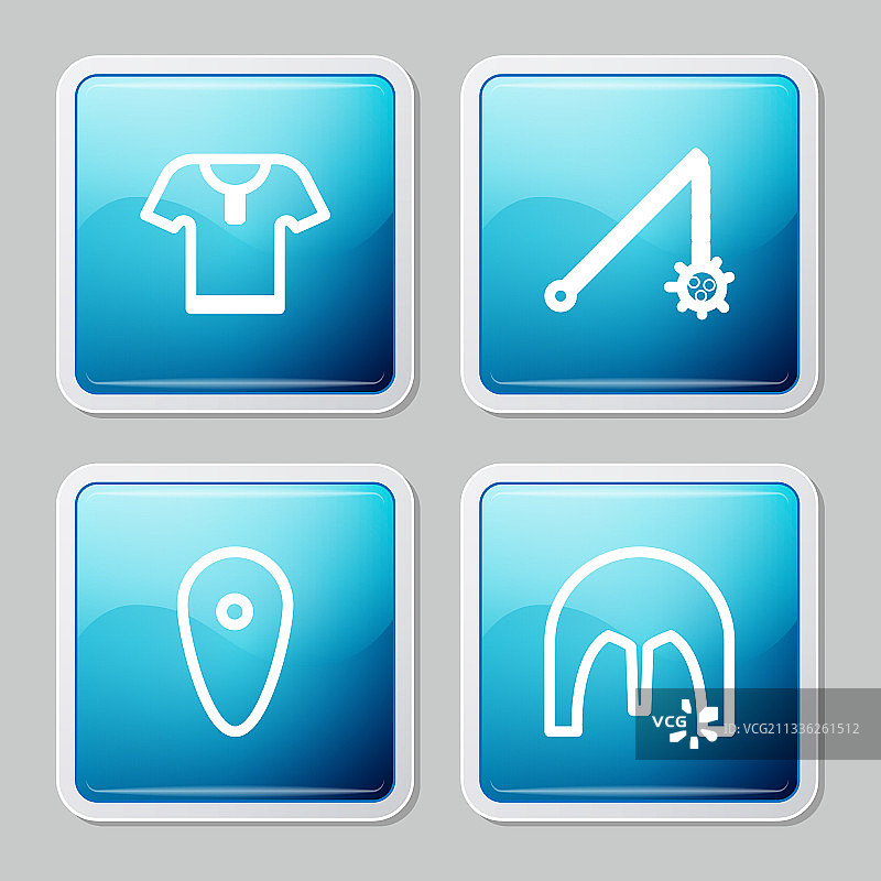 中世纪锁链锤球的盔甲线性图标图片素材