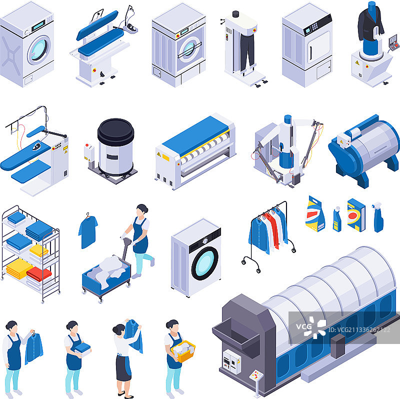 洗衣图标集图片素材