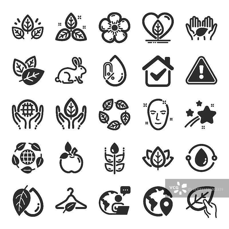 无酒精合成有机化妆品图标图片素材