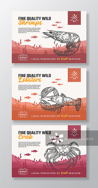 优质有机海鲜抽象美食图片素材