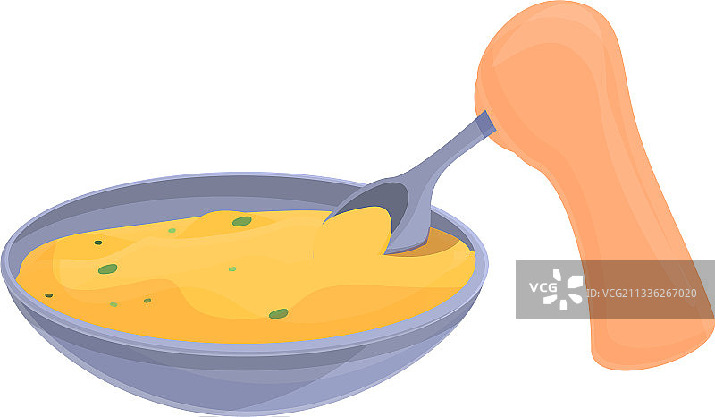 碗装食物卡通风格图标图片素材