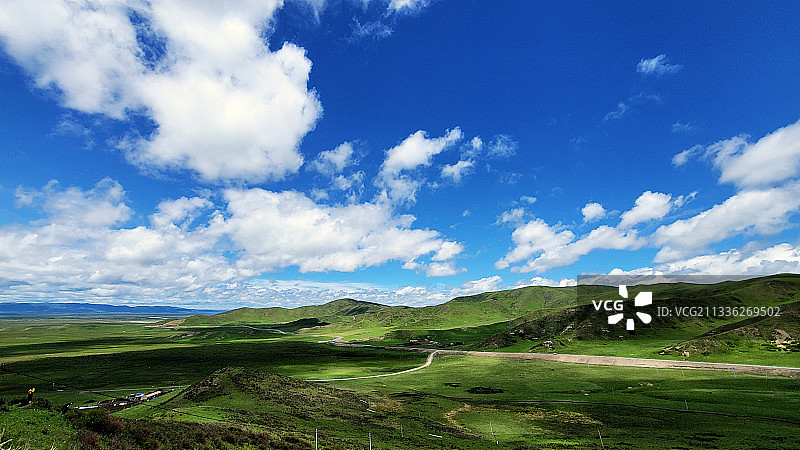 四川阿坝若尔盖大草原图片素材