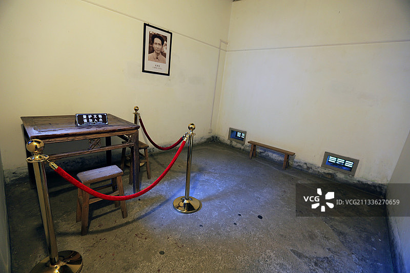 福建龙岩古田会议会址：古田会议期间伟人办公室图片素材
