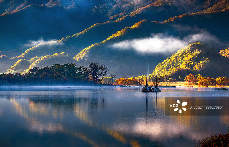 神龙架大九湖晨曦图片素材