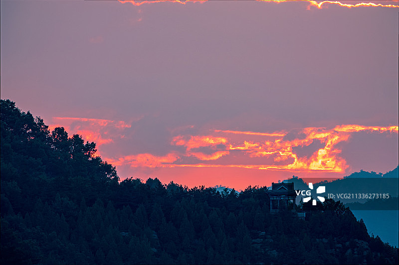 兴隆北山日出图片素材