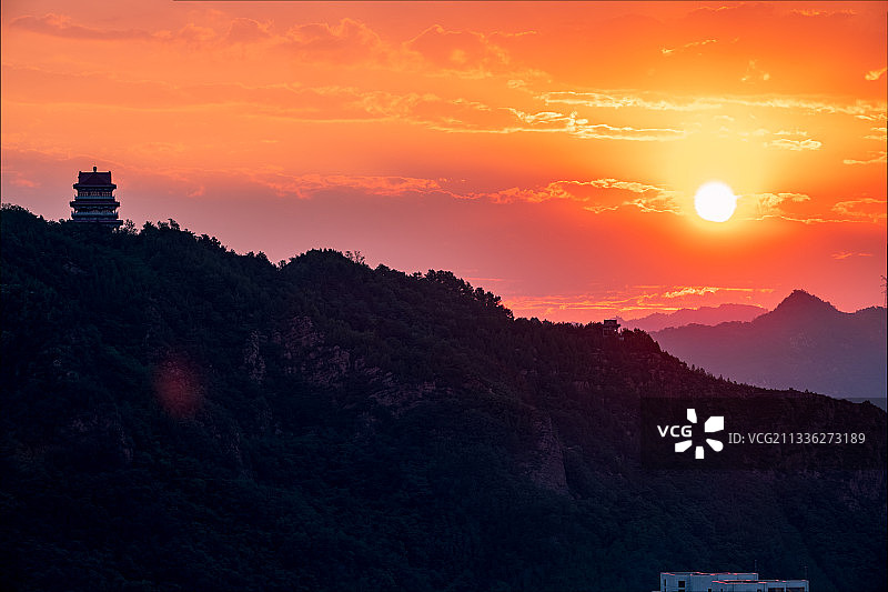 兴隆北山日出图片素材