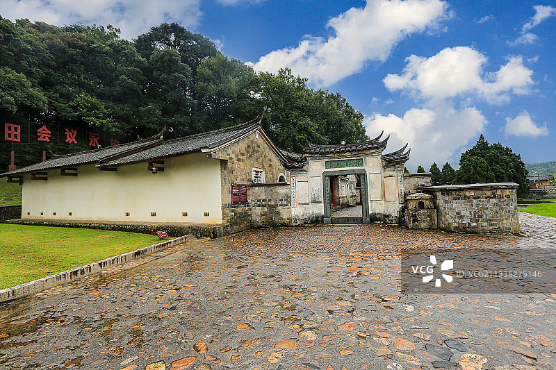 福建龙岩古田会议会址外景图片素材