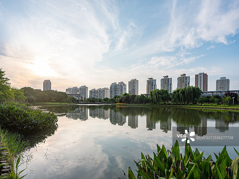 松江新城中央公园图片素材