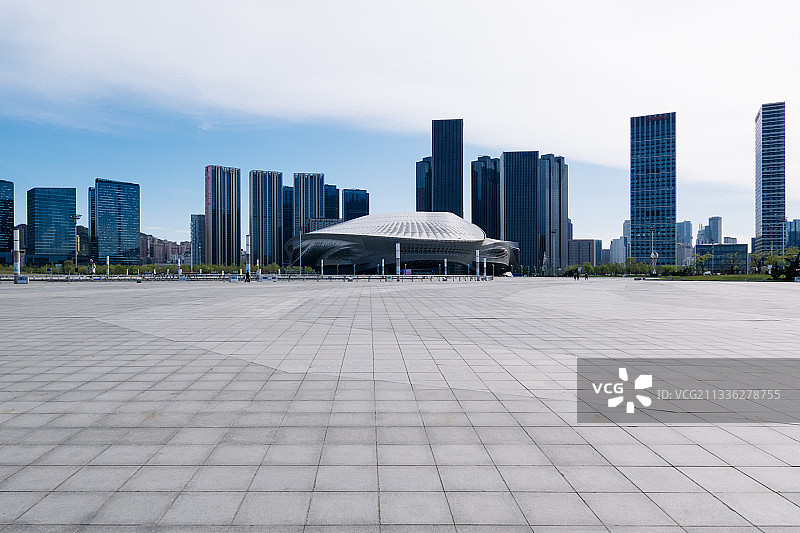 空旷的城市广场图片素材