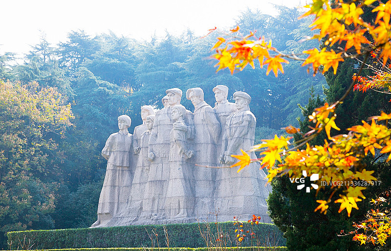 江苏省南京市雨花台烈士陵园北殉难处风光图片素材