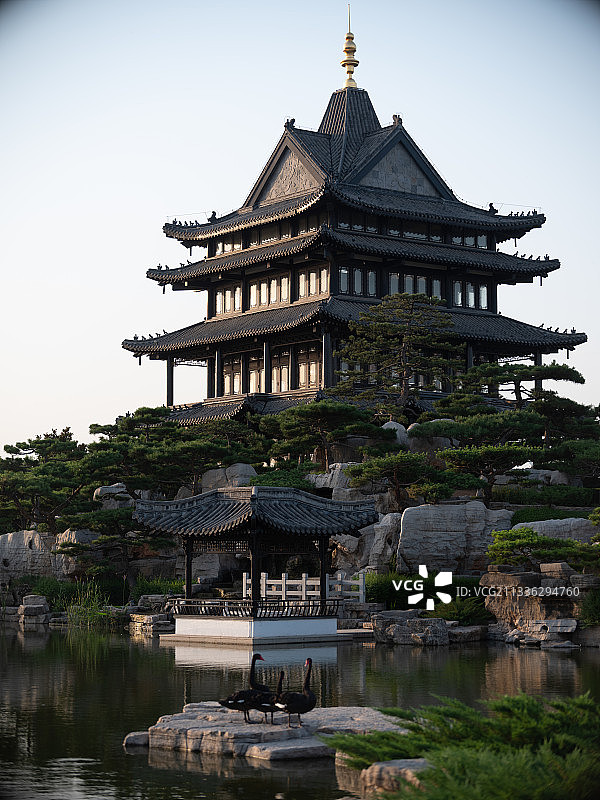 山东临沂古建筑图片素材