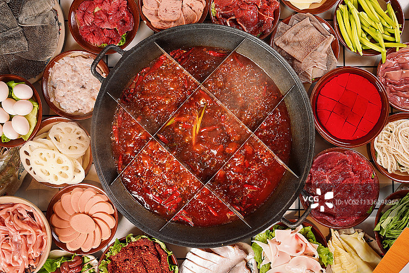 火锅 传统美食 菜品 四川火锅 重庆 中国风 复古 美食图片素材