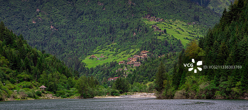 达古冰山风景区 阿坝图片素材