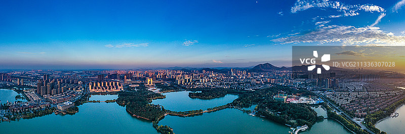 安徽省铜陵市天井湖景色图片素材