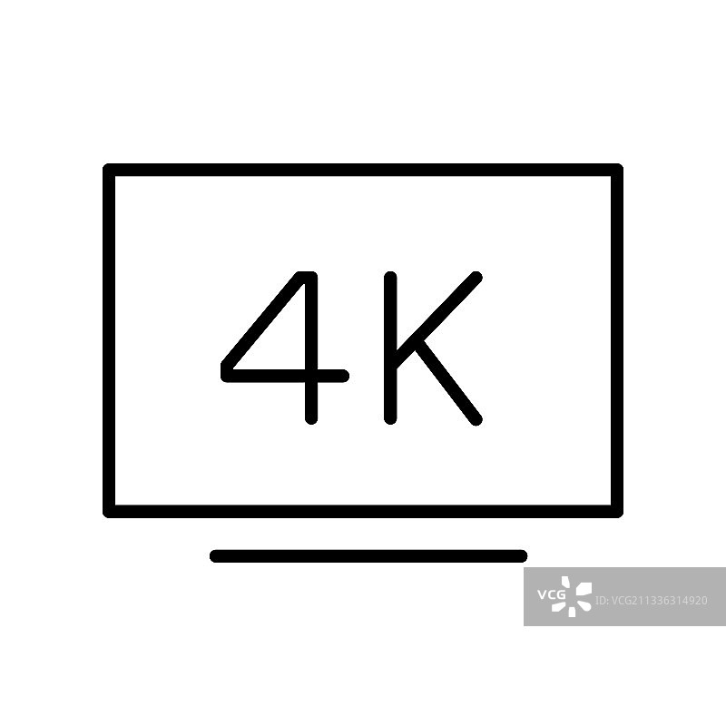 单色简约电视屏幕4K分辨率图片素材