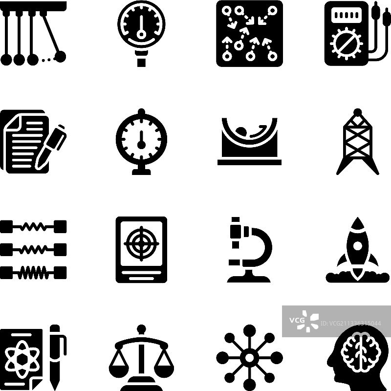 物理实验室实体图标包图片素材