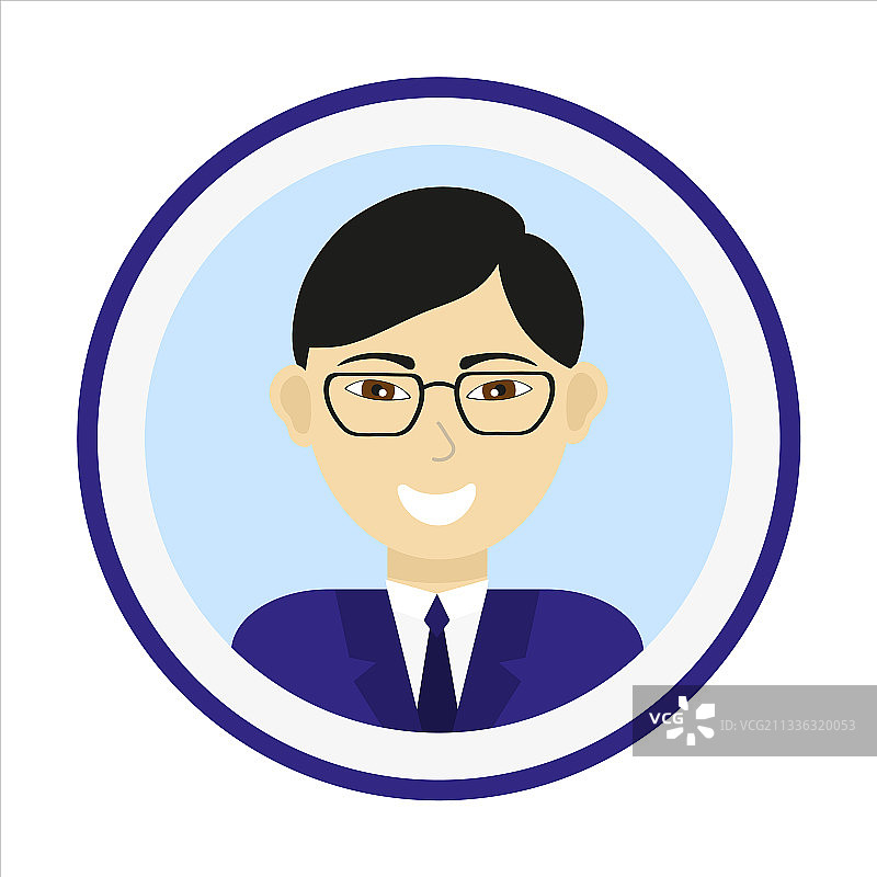 英俊亚洲男士肖像图片素材