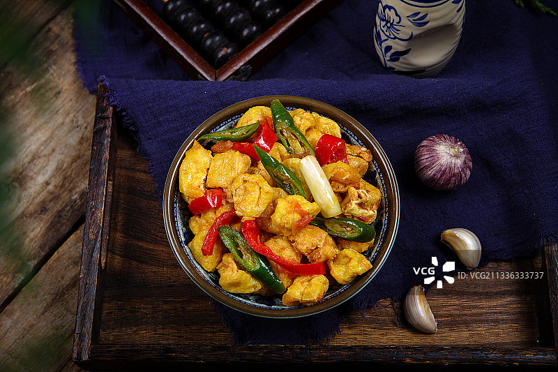 炒油豆腐图片素材