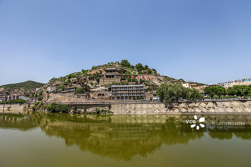 陕西省延安清凉山风光图片素材