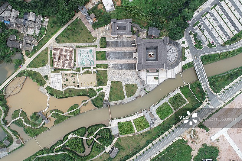 江西省赣州龙南客家围屋关西新围景区图片素材