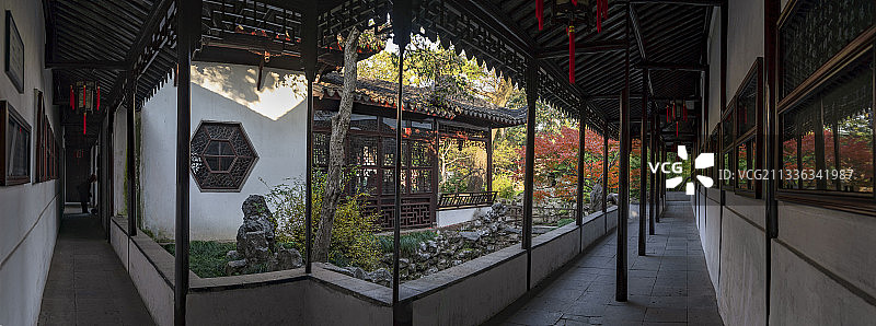 苏州园林 怡园秋色图片素材