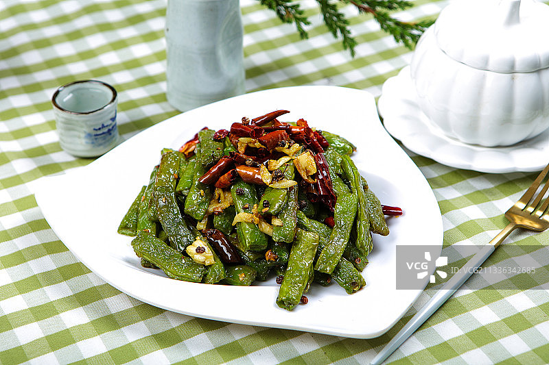 干煸四季豆图片素材